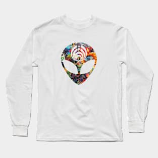 EDM BASS ALIEN Long Sleeve T-Shirt